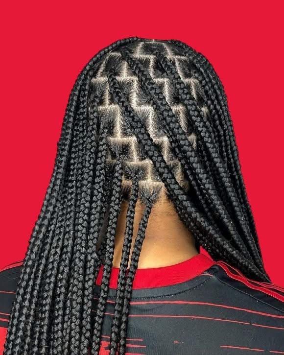 Medium box braids